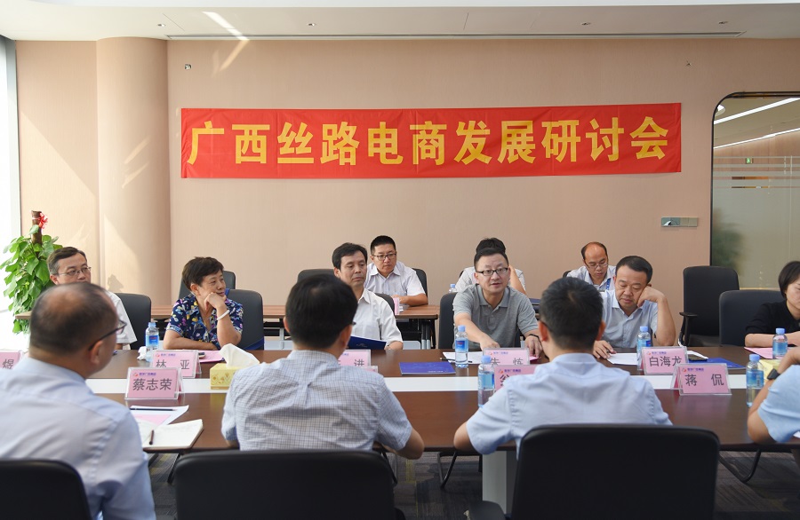 商务部电子商务和信息化司二级巡视员朱炼一行 到数字广西集团调研